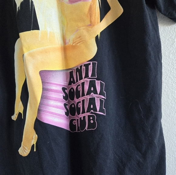 Anti Social Social Club Ellen von Unwerth D Fantasy Black T-Shirt PALISADES M - Picture 9 of 13